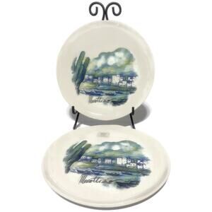 Ceramica Cuore Marettimo Plate Seaside 9.75" Made in Italy Set of 2